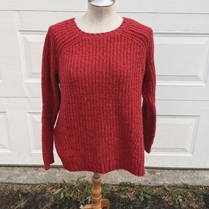 American Eagle Red Sweater Ahhmazingly Soft Medium